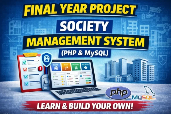 Advance Society Management System using PHP and MySQL with Source Code