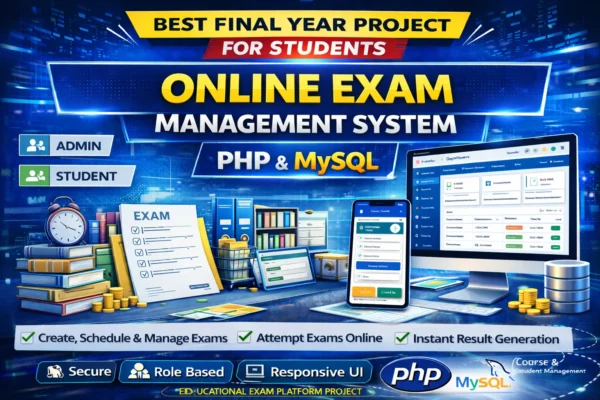 Best Online Exam Management System Using PHP & MYSQL