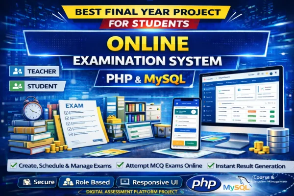 Best Online Examination System using PHP and MySQL