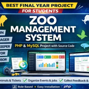 Best Zoo Management System Using PHP & MYSQL