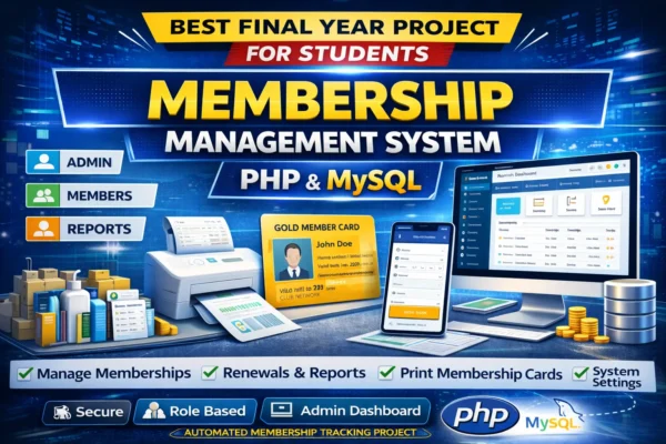 Membership Management System in PHP with Source Code