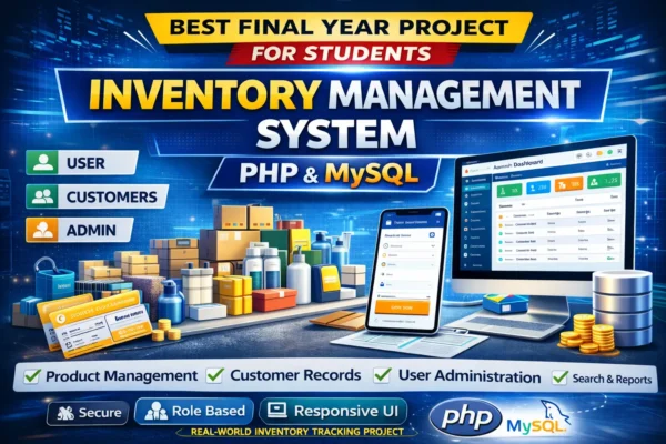 Best Inventory Management System Project in PHP and JavaScript