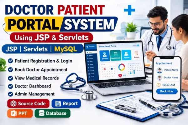 Doctor Patient Portal System Using JSP & Servlets with Source Code