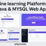 Online Learning Platform in JSP & Java J2EE with Source Code