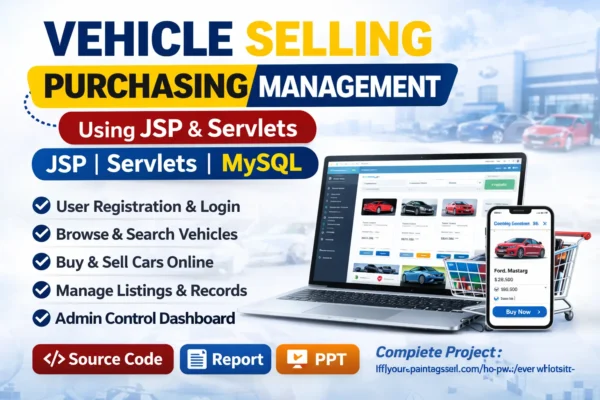 Vehicle Selling Purchasing Management System Using JSP