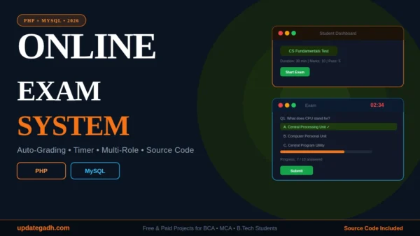 Online Examination System in PHP with Source Code