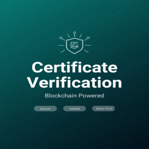 Blockchain Certificate Verification System